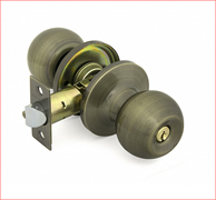 Защелка SB ET (3501) матовая латунь, с ключом нажимная PALLADIUM