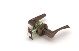 Защелка ZS-02 (894) AC BK медь с фиксатором нажимная MOSBJ