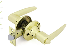 Защелка ZS-01 (891) SB BK мат.золото с фиксатором нажимная MOSBJ