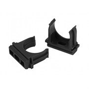 Крепеж-клипса для трубы (черный) d 25мм ЭРА (100шт/уп)