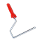 Бюгель для валика 180мм, d-8мм SANTOOL пластиковая ручка, красный(100шт/уп) - фото 21850