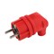 Вилка V9-RED-IP44 ЭРА  каучуковая с/з 90град 16A IP44 красная - фото 28605