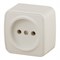 3-201-02 Intro Розетка 2P, 16А-250В, IP20, ОУ, Polo, сл.кость - фото 33887
