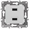 12-4110-01 ЭРА Зарядное устройство USB 230В/5В-2100мА, IP20 , Эра12. белый Под заказ - фото 33992
