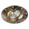 Светильник KL39A  GUG ЭРА литой пов.  гребень волны  MR16. 12V/220V, 50W ,черный металл/золото - фото 37081