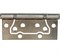 Петля стальная без врезки RFH-100*75*2.5 SN. никель - фото 39694
