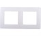 12-5102-01 ЭРА Рамка для розеток и выключателей на 2 поста, Сатин белый - фото 40891