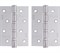 Петля дверная бабочка НОРА-М 800-4  STD (100*75*2,5) без колп. накладная - Матовый никель - фото 46542