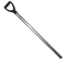 Черенок лопатный металлический п/о с V-образной ручкой d-32 (подходит ко всем пластмассовым лопатам) - фото 52146
